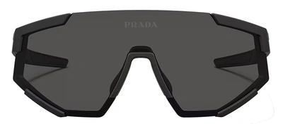 Prada Ps 04ws Dg006f Shield Sunglasses In Grey