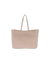 Valentino Garavani Rockstud Leather Tote In Poudre