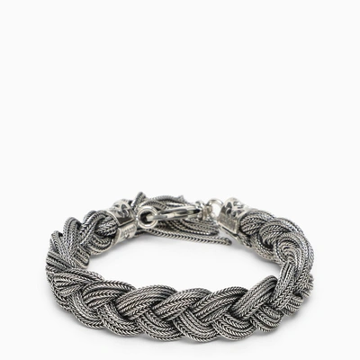 Emanuele Bicocchi Silver 925 15-strand Bracelet In Metal