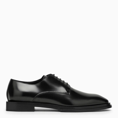 Alexander Mcqueen Black Leather Lace-up