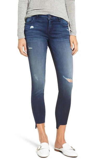 Kut From The Kloth Connie Step Hem Skinny Jeans In Clean