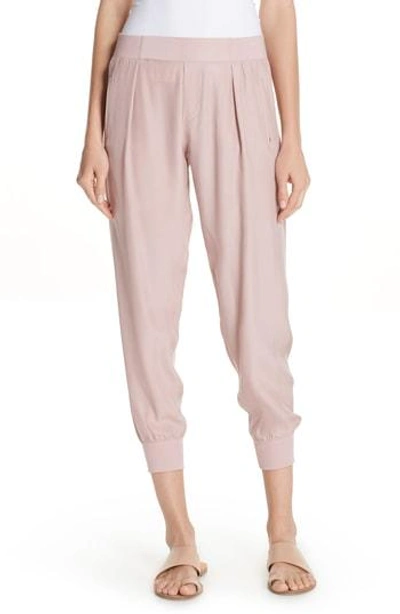 Atm Anthony Thomas Melillo Silk Jogger Pants In Nutmeg