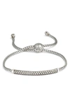 John Hardy Classic Chain Pull Through Bracelet In Silver/ Gray Diamond