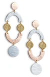 Jcrew Smile Dot Earrings In Mixed Metal