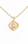 Lulu Dk Teardrop Monthstone Pendant Necklace In June - Alexandrite Lavender