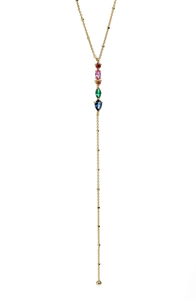 Argento Vivo Rainbow Y-necklace In Gold