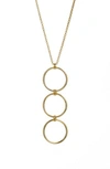 Argento Vivo Rings Pendant Necklace In Silver
