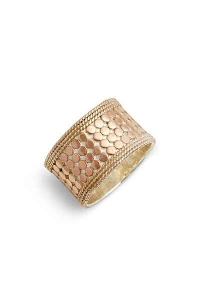 Anna Beck Cigar Band Ring In Rose Gold