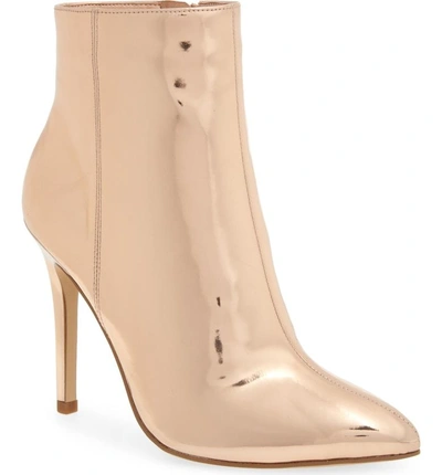 Charles By Charles David Delicious Bootie In Rose Gold Leather
