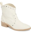 Dolce Vita Tobin Studded Bootie In White Leather
