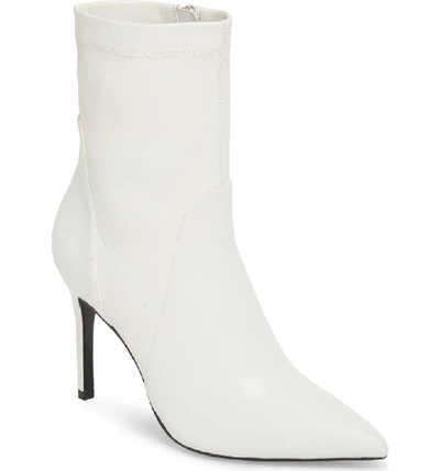 Charles David Women's Laurent Stretch Leather Pointed Toe Booties In White