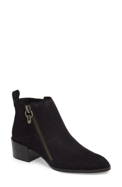 Donald Pliner Dante Bootie In Navy Suede