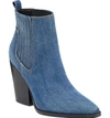 Kendall + Kylie Western Chelsea Bootie In Denim