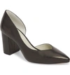 1.state Sisteen Half D'orsay Pump In Black Leather