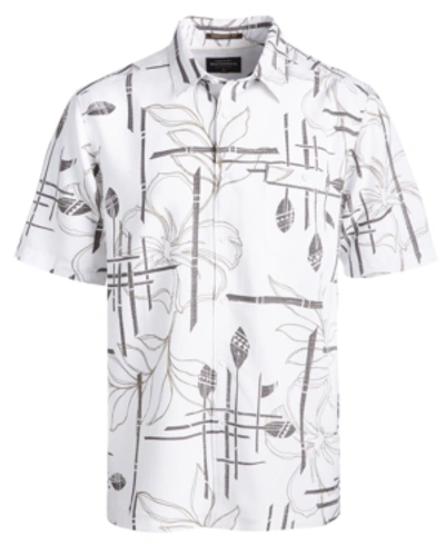 Quiksilver Men's Paddle Out Short Sleeve Shirt In White