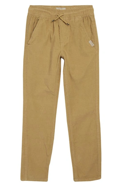 Weatherproof Kids' Cotton Corduroy Joggers In British Khaki