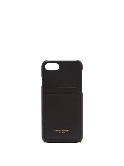 Saint Laurent Logo Print Iphone 8 Case - Black