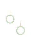 Paradigm Acrylic Ring Hoops In Green