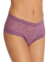 Hanky Panky 'signature Lace' Boyshorts In Valiant Purple