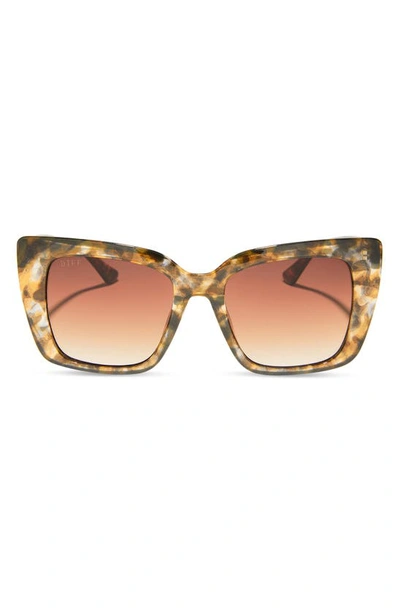Diff 54mm Cat Eye Sunglasses In Brown