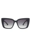 Diff 54mm Cat Eye Sunglasses In Matte Black