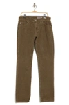 Ag Graduate Straight Leg Corduroy Pants In Sulfur Dark Bayou