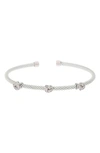 Meshmerise Diamond Bangle Bracelet In White