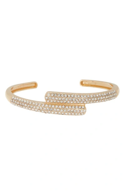 Tasha Pavé Cubic Zirconia Cuff Bracelet In Gold
