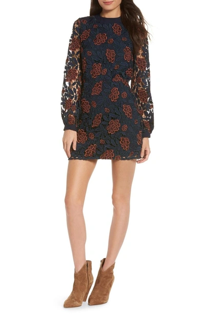 Ali & Jay Dazzling Lace Minidress In Multi Floral Lace