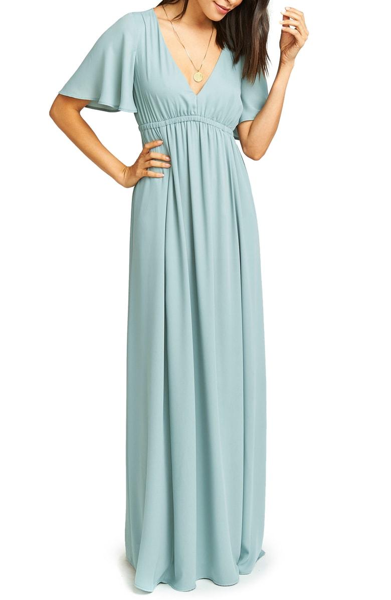 silver sage maxi dress