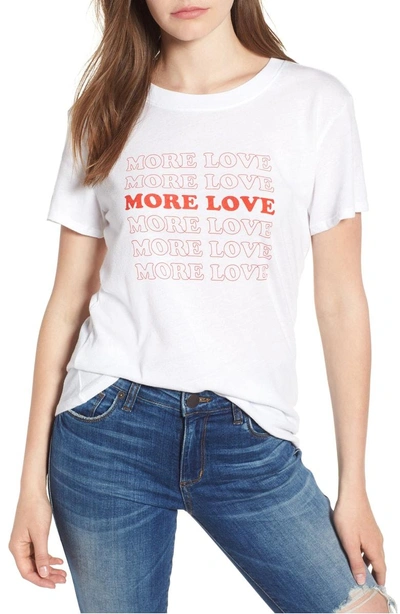 Sub_urban Riot More Love Slouched Tee In White