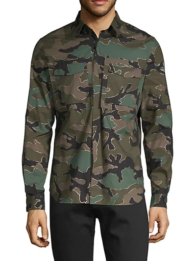 Valentino Camo Cotton Shirt