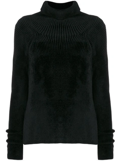Haider Ackermann Ribbed Knit Sweater In Black