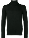 Roberto Collina Turtleneck Fitted Sweater - Black