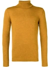 Roberto Collina Turtleneck Fitted Sweater - Orange