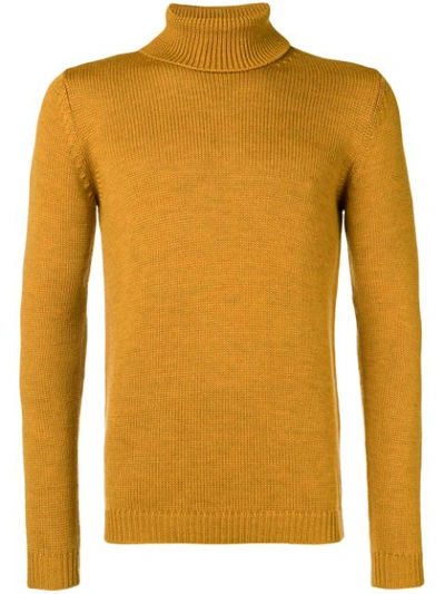 Roberto Collina Turtleneck Fitted Sweater - Orange