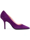 Anna F Pointed Toe Pumps In Purple