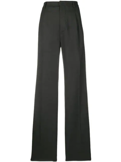 Miu Miu Track Stripe Tailored Trousers In Grey