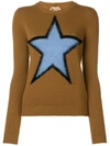 N°21 Star Intarsia Knit Jumper In Brown