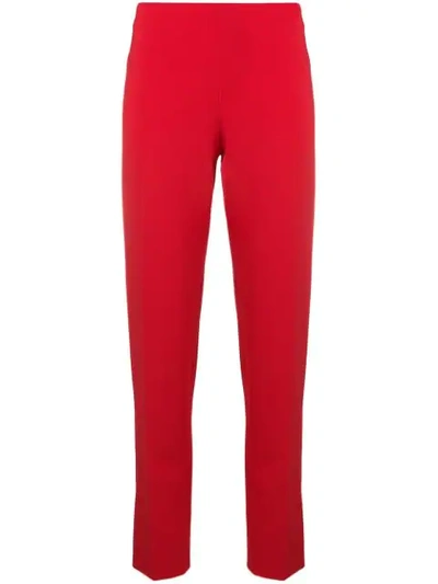 Antonio Berardi Mid-rise Slim Trousers In Red