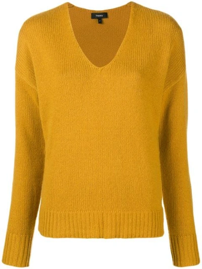 Theory Classic Sweater In Yellow