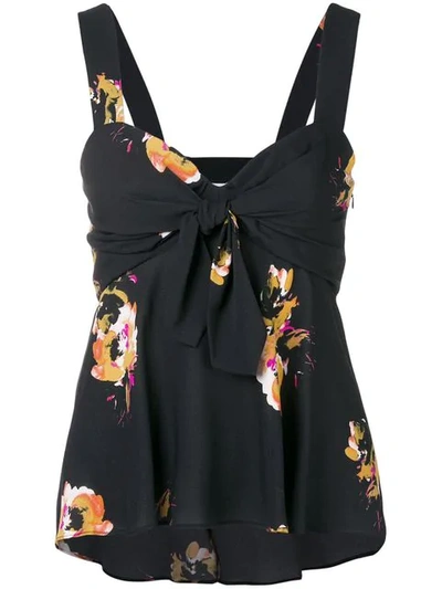 A.l.c Floral Babydoll Camisole In Black