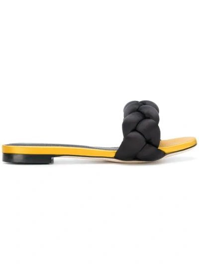 Marco De Vincenzo Braided Slides - Black