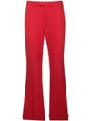 Maison Margiela Cropped Tailored Trousers In Red