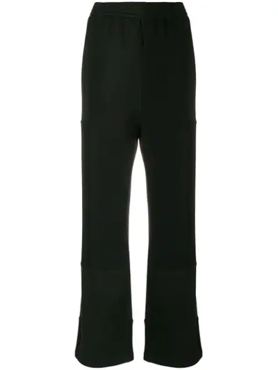 Mm6 Maison Margiela Patch Detail Track Pants - Black