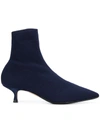 Anna F . Ankle Sock Boots - Blue