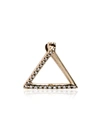 Shihara 18k Yellow Gold Diamond Triangle Earring In Metallic
