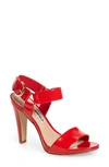 Karl Lagerfeld Cieone Sandal In Red Patent