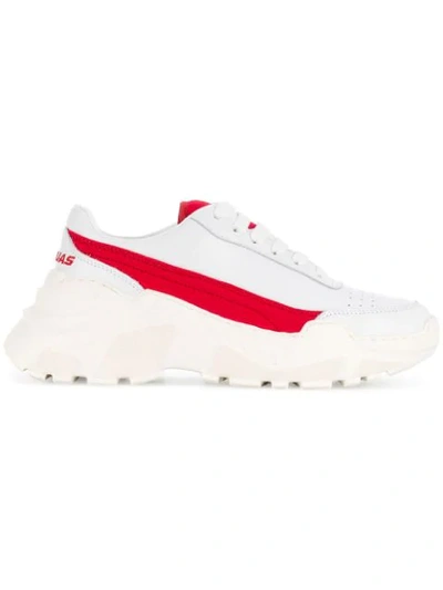 Joshua Sanders Zenith Sneakers In White/red
