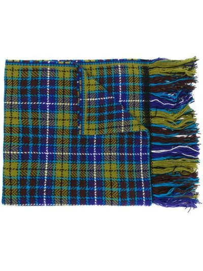 Altea Tartan Plaid Scarf In Green